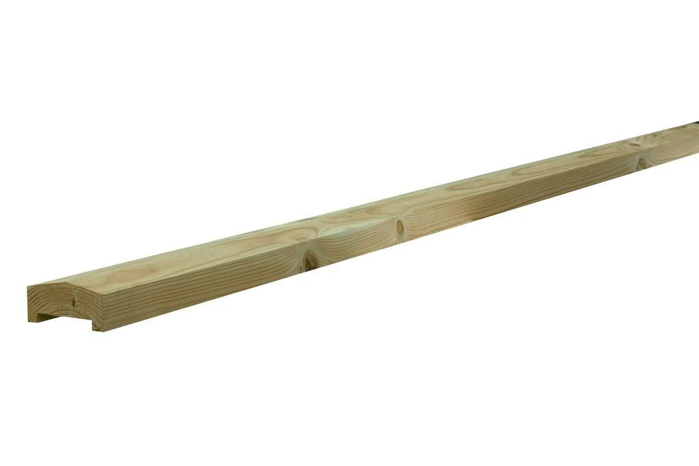 Douglas Afdeklat Piramide 4.2 x 8.5 cm (42 x 85 mm) Groen Geïmpregneerd - Lengte 180 cm - Afbeelding 1